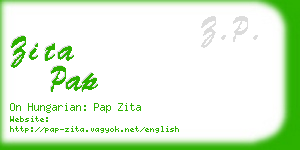 zita pap business card